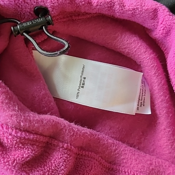 NWT DKNY Fuscia Polar Fleece Sweater 1X - Picture 9 of 9